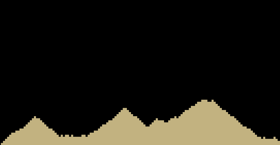 Pixel art hills